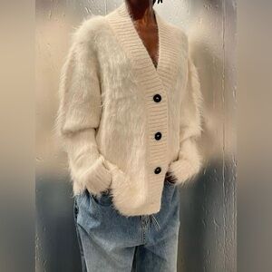 Mr. Mittens Fuzzy Cardigan